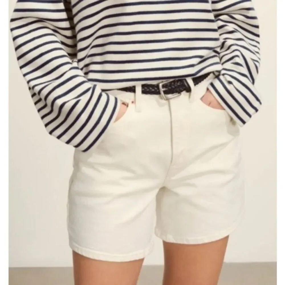 Buck Mason White Denim Rider Shorts Women’s Sz. 30